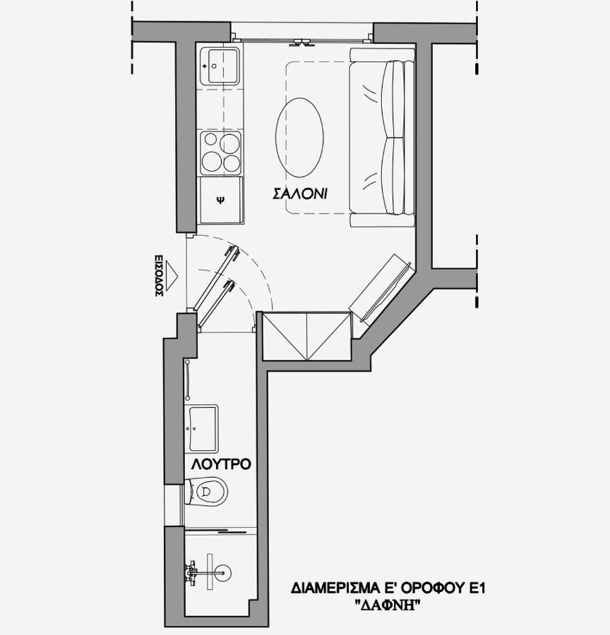 La Larissa Luxury Apartments Dafne Exterior photo